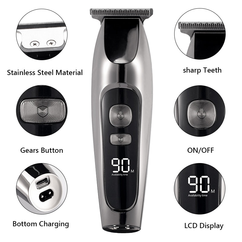 Barber Shop Hair Clipper Professional Hair Trimmer For Men Beard