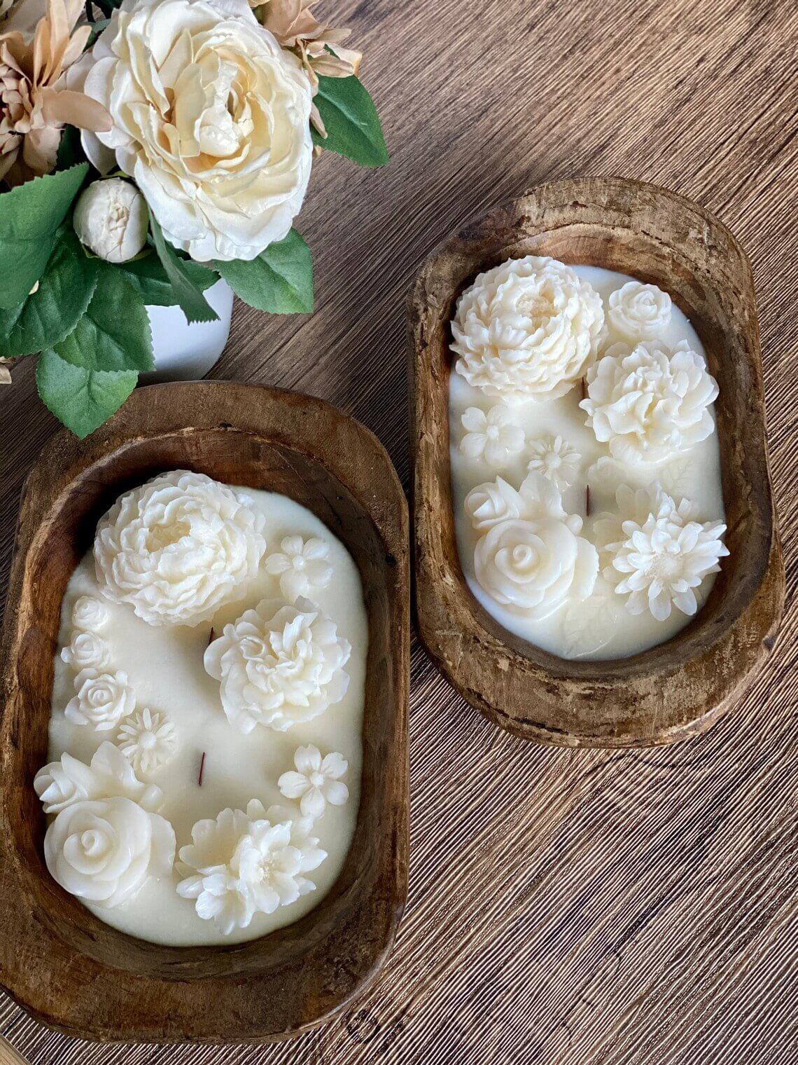 Botanical Garden Candle Free Shipping - Scented Dough Bowl Decor