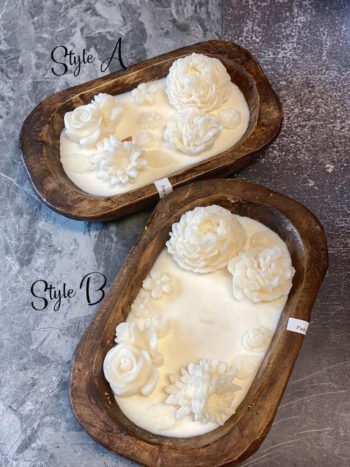 Botanical Garden Candle Free Shipping - Scented Dough Bowl Decor